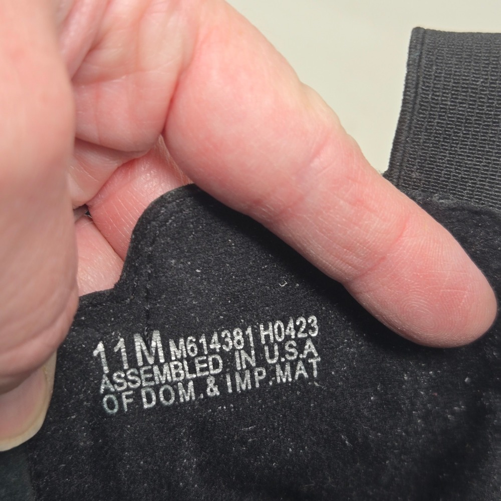 Munro American Black Leather Chelsea Boots Side Zip Lug Sole Womens 11 M M614381 - Picture 9 of 10